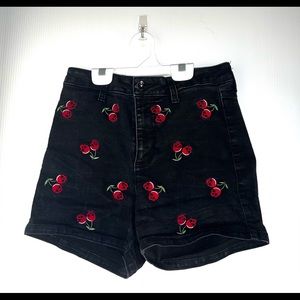Hot Topic Skull Cherry Shorts